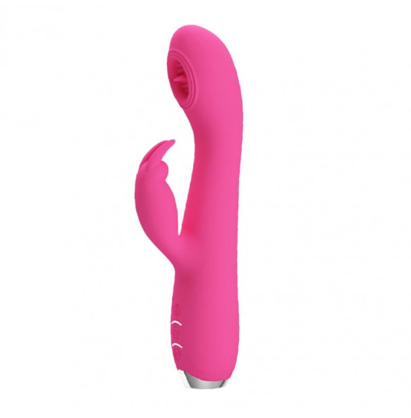 PRETTY LOVE - Powerful Licking Rabbit Vibrator Wand Masturbator (Chargeable - Pink)